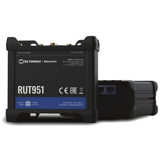 Teltonika RUT951 4G LTE Wi-Fi Dual-SIM Router EMEA - Blue Wireless Store