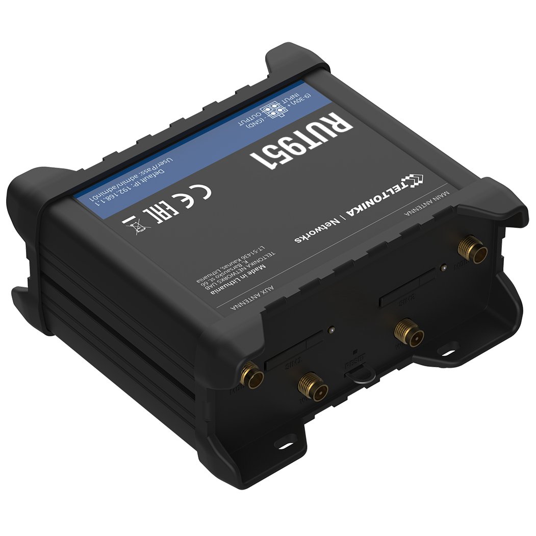 Teltonika RUT951 4G LTE Wi-Fi Dual-SIM Router Global - Blue Wireless Store