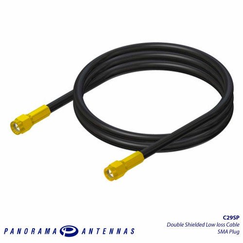 Panorama C29SP | Double Shielded Low loss Cable - SMA Plug - Blue Wireless Store