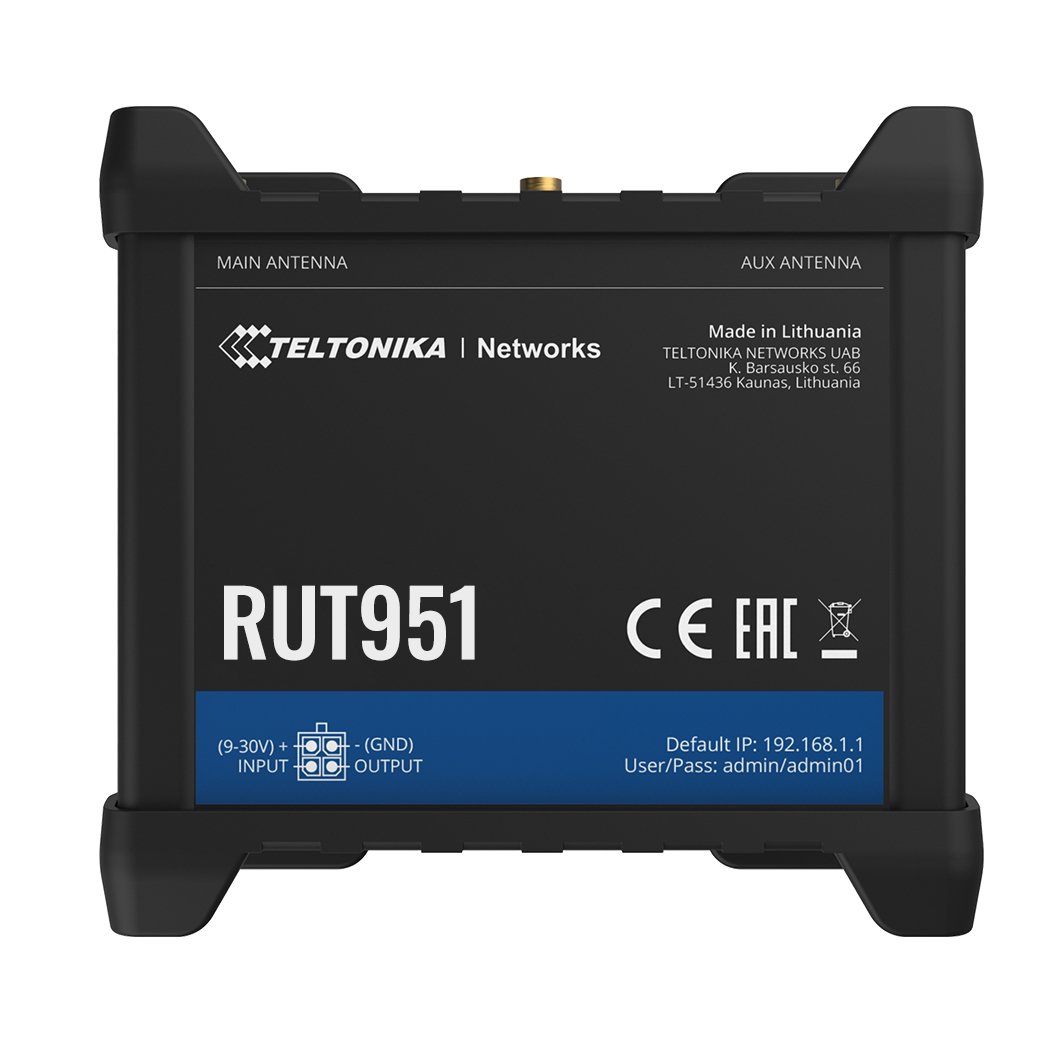 Teltonika RUT951 4G LTE Wi-Fi Dual-SIM Router EMEA - Blue Wireless Store
